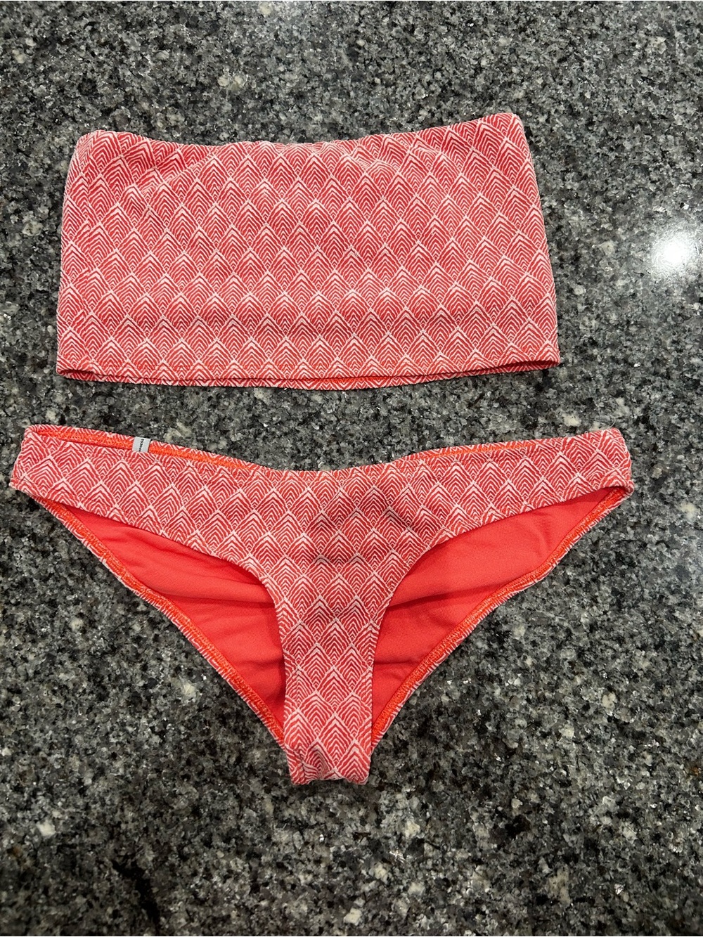 Body Glove Coral Patterned Bandeau Bikini Set